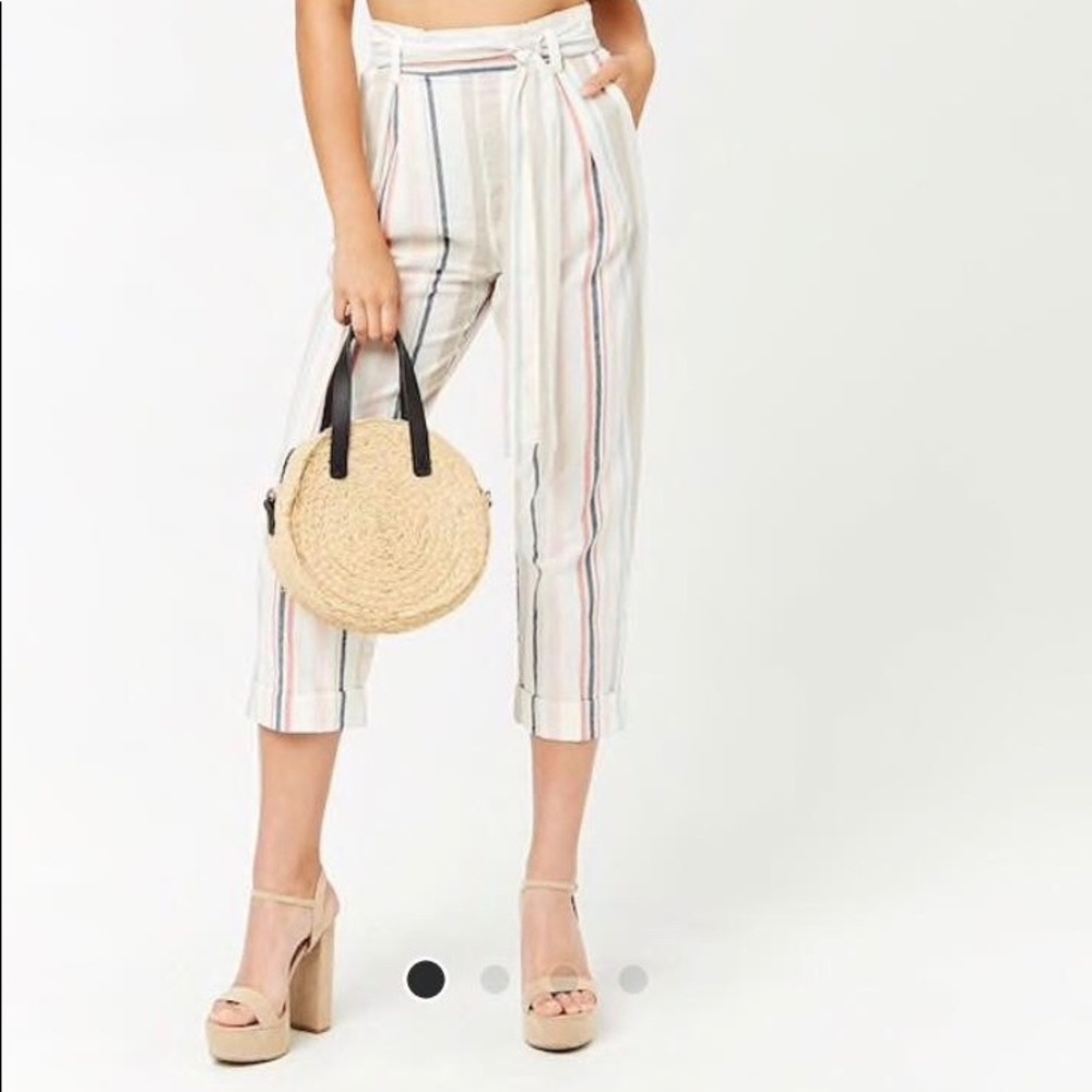Striped tie pants